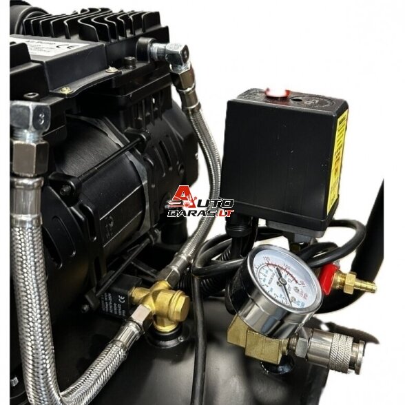 NUOMA - MZB Oro kompresorius betepalinis 50l 420L/min 8bar + Resyveriai 16l ir 25l 3