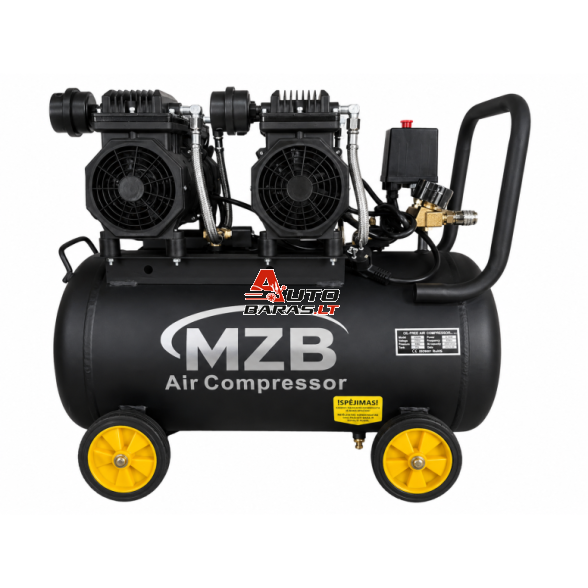 NUOMA - MZB Oro kompresorius betepalinis 50l 420L/min 8bar + Resyveriai 16l ir 25l