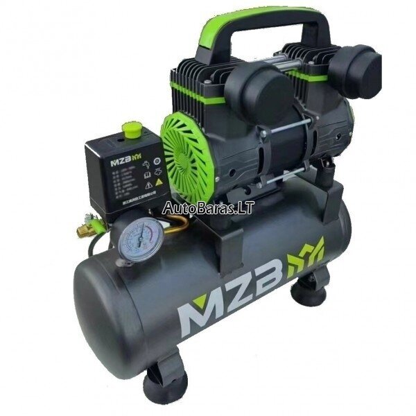MZB BETEPALINIS ORO KOMPRESORIUS 9L 200L/MIN - NUOMA + Resyveriai 16l ir 25l 1