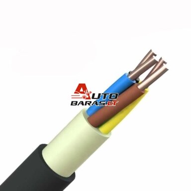 N2XH-J 3x2.5 kabelis Eupen (behalogeninis, monolitinis, 1m) N2XH-J 3x2.5 kabelis Eupen (behalogeninis, monolitinis, 1m)