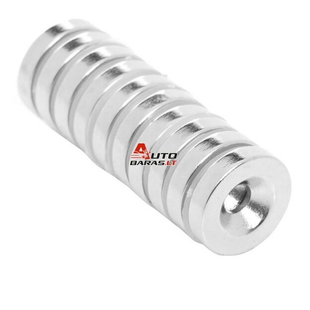 KRAFTDELE Neodimo magnetas 14x3mm (10vnt)
