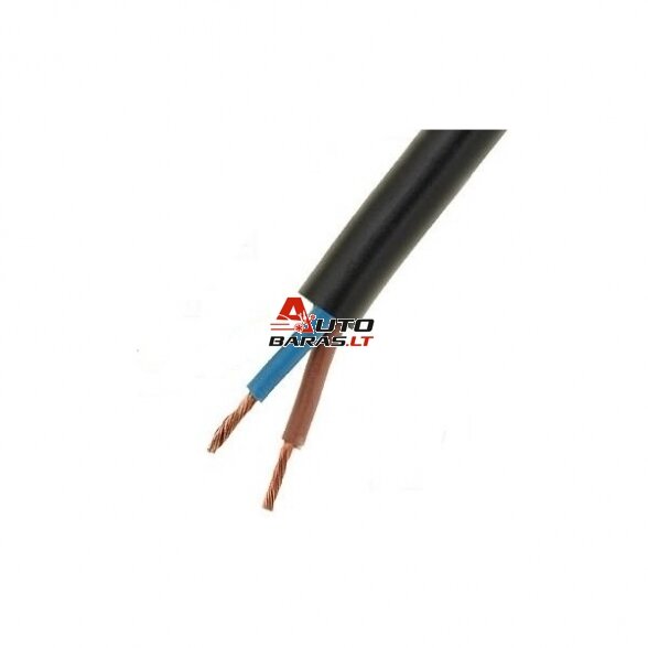 OMY kabelis 2x1.5mm2 (juodas)