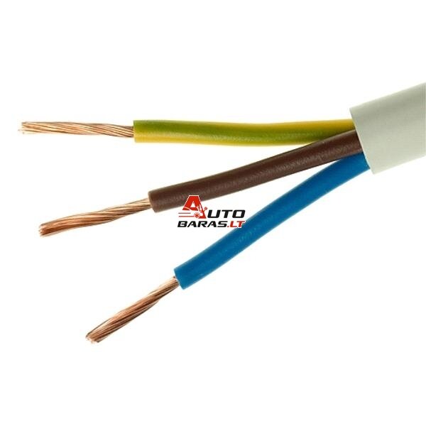 OMY kabelis 3x0.75mm2 (juodas)
