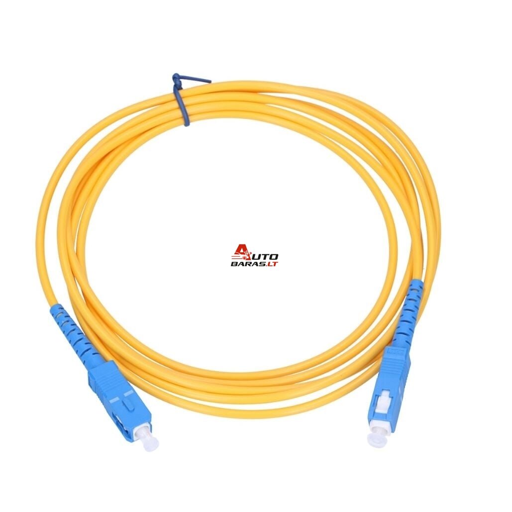 Optinis jungiamasis laidas SC/UPC–SC/UPC (MM, duplex, OM3, 2mm, LSZH, 2m)