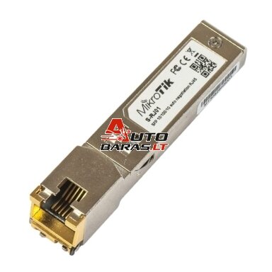 Optinis integruojamas keitiklis MikroTik SFP S-RJ01 (BiDi 1.25Gbps, RJ45 1Gb, 100m) Optinis integruojamas keitiklis MikroTik SFP S-RJ01 (BiDi 1.25Gbps, RJ45 1Gb, 100m)