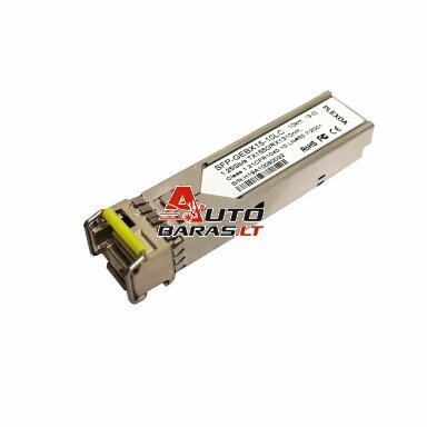 Optinis integruojamas keitiklis SFP BiDi (1.25Gbps, TX1550, LC, Singlefiber, 3km) Optinis integruojamas keitiklis SFP BiDi (1.25Gbps, TX1550, LC, Singlefiber, 3km)