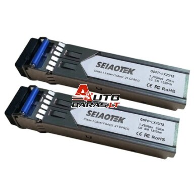 Optinis Integruojamas keitiklis SFP BiDi GSFP-SC3/15 (1.25Gbps, Single mode, TX1550nm, SC, 3km) Optinis Integruojamas keitiklis SFP BiDi GSFP-SC3/15 (1.25Gbps, Single mode, TX1550nm, SC, 3km)