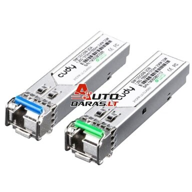 Optinis integruojamas keitiklis SFP Cudy SM100GSB-20AB (1,25Gbps, single mode, LC, 20km, A:1310Tx/1550Rx, B:1550Tx/1310Rx)
