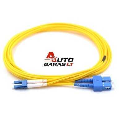 Optinis jungiamasis laidas LC/UPC-SC/UPC SM Duplex (2 m.) Optinis jungiamasis laidas LC/UPC-SC/UPC SM Duplex (2 m.)