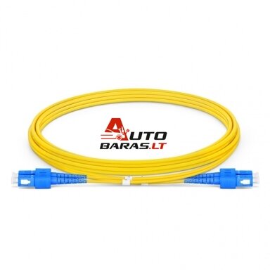 Optinis jungiamasis laidas SC/UPC-SC/UPC SM Duplex 15 m Optinis jungiamasis laidas SC/UPC-SC/UPC SM Duplex 15 m
