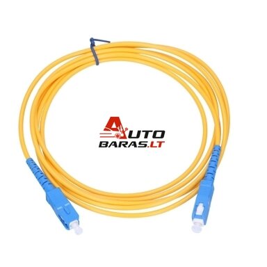 Optinis jungiamasis laidas SC/UPC–SC/UPC (MM, duplex, OM3, 2mm, LSZH, 2m)