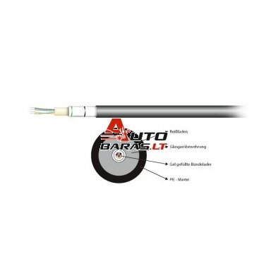 Optinis kabelis (8 skaidulų, single mode, 9/125, G657A)