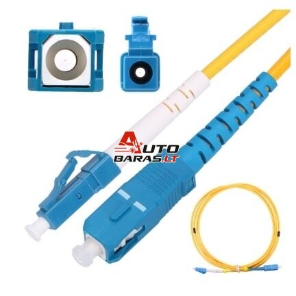 Optinis laidas LC/UPC–SC/UPC SM (1m, simplex, OS1/OS2, 9/125µm, LSZH)
