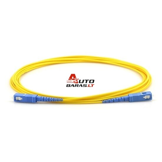 Optinis jungiamasis laidas SC/UPC–SC/UPC (SM, Simplex, 3mm, OS1/OS2, LSZH, 10m)