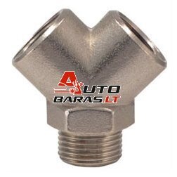 Oro paskirstytojas dvišakis 1/4"