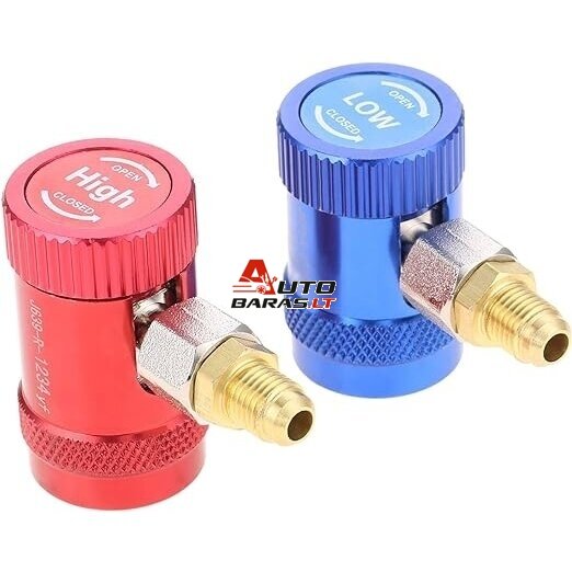 Oro kondicionierių R1234yf jungtys 1/4" su išoriniu sriegiu 2vnt.