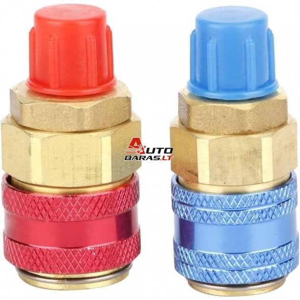 Oro kondicionierių R134A jungtys (varinės) 1/4" su išoriniu sriegiu 2vnt.