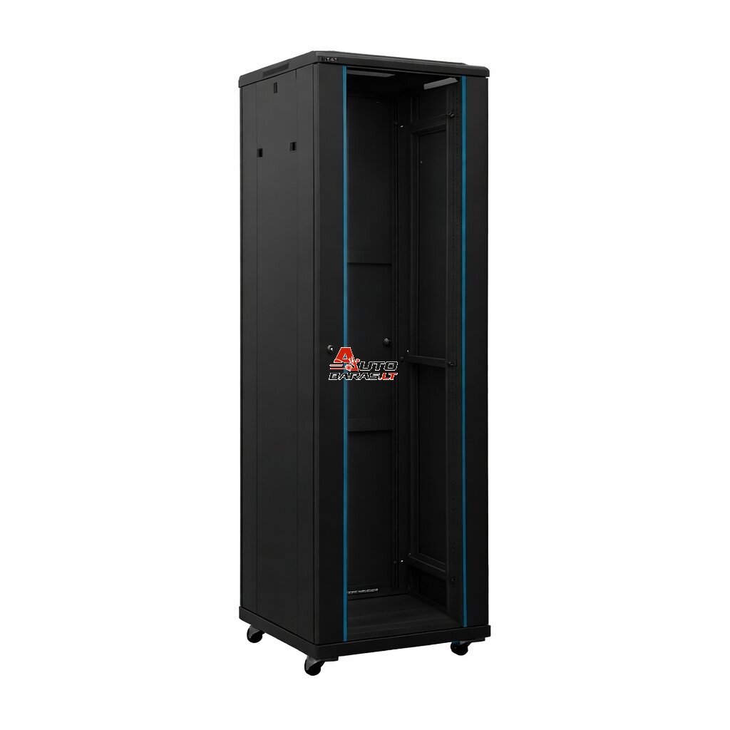Pastatoma komutacinė spinta 19" 32U A2-6632B (600x600x1600mm, juoda, IP20, iki 1000kg)