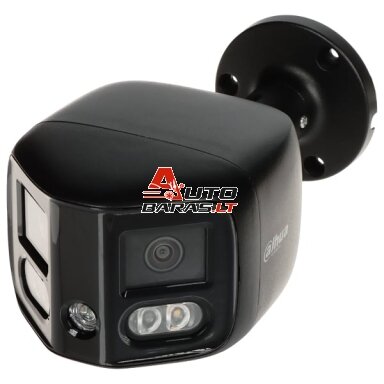 Panoraminė kamera Dahua IPC-PFW3849S-A180-E2-AS-PV-280B F2.8 (Juoda, 2×4 MP, 180°, IR+LED 25 m, IP67)