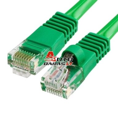 Patch kabelis (2m, UTP, CAT6e, žalias) Patch kabelis (2m, UTP, CAT6e, žalias)