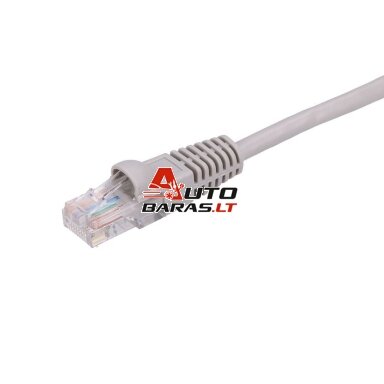 Patch kabelis Extralink UTP Cat5e (10 m., pilkas, PVC, PE, 0,5 mm, AWG26) Patch kabelis Extralink UTP Cat5e (10 m., pilkas, PVC, PE, 0,5 mm, AWG26)