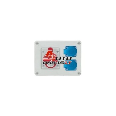 PawBol B.1602-S R-BOX plastikinis skydelis (2x250V 1x16A/5P) PawBol B.1602-S R-BOX plastikinis skydelis (2x250V 1x16A/5P)