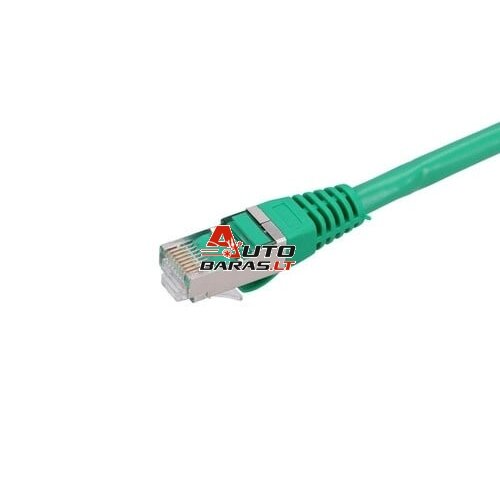 Patch kabelis Extralink F/UTP Cat6 (3m, žalias, PVC/PE, 0,5mm, AWG26)