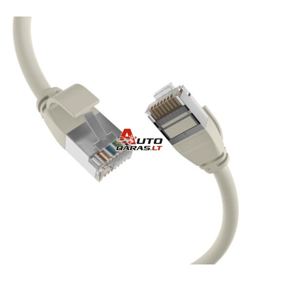 Patch cable (1m, UTP, CAT6, gray, industrial)