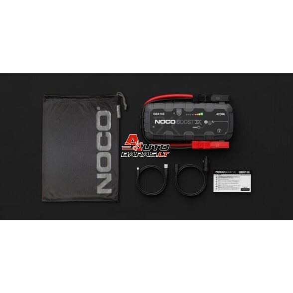 Paleidėjas / Užvedėjas / Booster - NOCO GBX155 12V 4250A 1