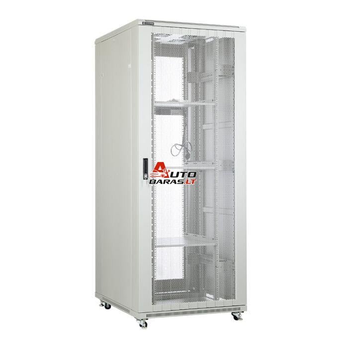 Pastatoma komutacinė spinta 19" 37U A2-6637G (600x600x1600mm, pilka, IP20, iki 1000kg)
