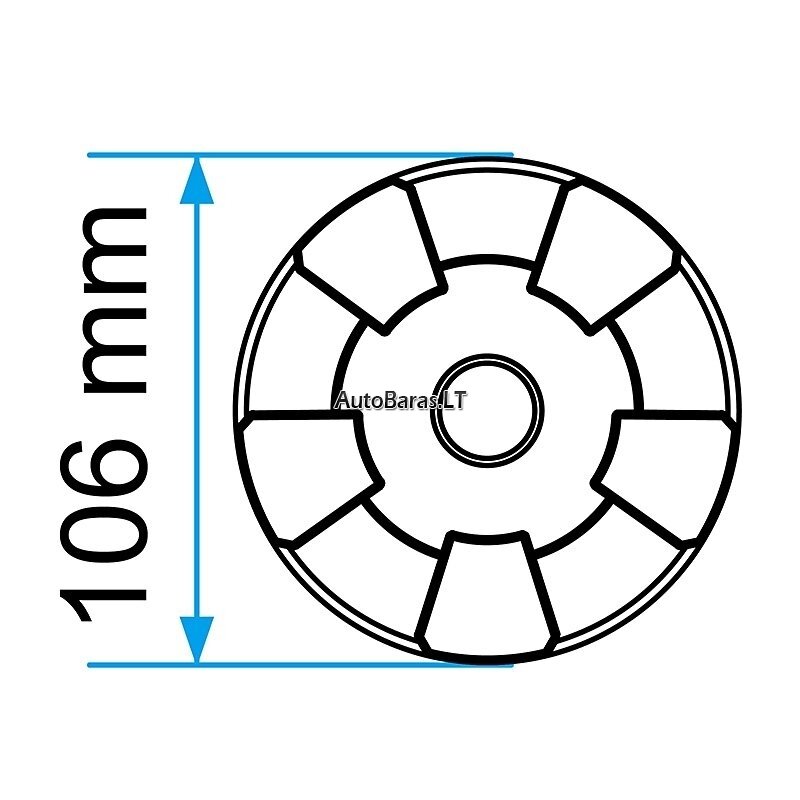 Padas guminis domkratui 106 mm 2