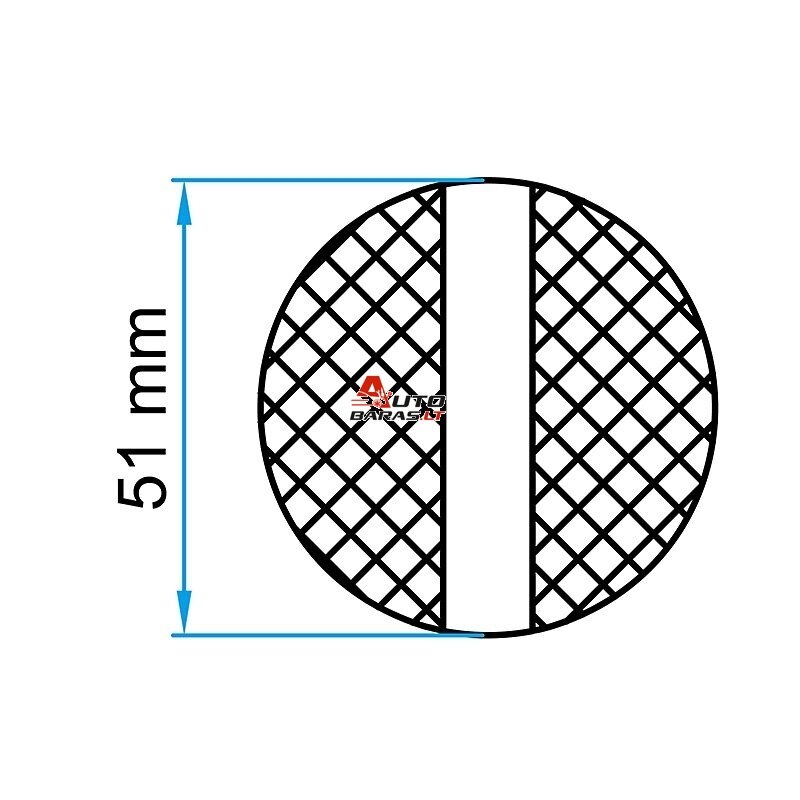 Padas guminis domkratui Ø51mm su išpjova pasitiprintas 3