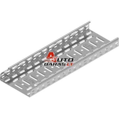 Perforuotas karšto cinkavimo kanalas BAKS KGL/KGOL100H60/3F (plotis 100 mm)