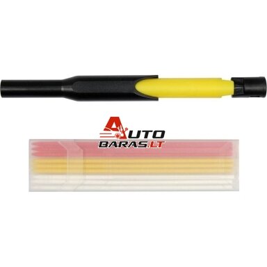 Pieštukas automatinis gilioms erdvėms 6x40mm (4 spalvos)