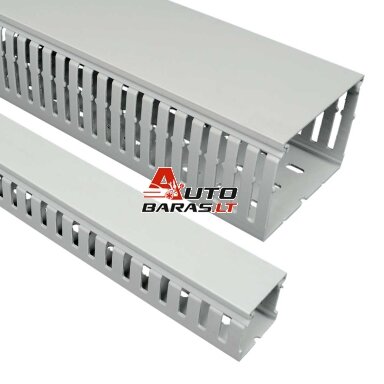 Plastikinis perforuotas kanalas Kopos RK 50X50 HF_LD (pilkas, behalogenis, 50x50mm, 2m) Plastikinis perforuotas kanalas Kopos RK 50X50 HF_LD (pilkas, behalogenis, 50x50mm, 2m)