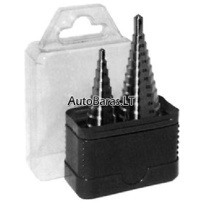 Platinimo eglučių pakopinių grąžtų rinkinys, 4-12(1mm) ir 4-20(2mm)
