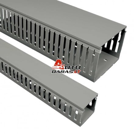 Plastikinis perforuotas kanalas Kopos RK 60X80_LD (pilkas, 60x80mm, 2m)