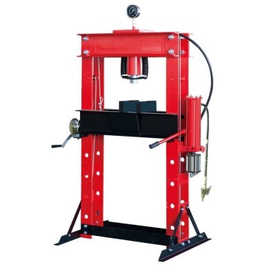 Pneumatinis / hidraulinis presas su manometru 40t Pneumatinis / hidraulinis presas su manometru 40t