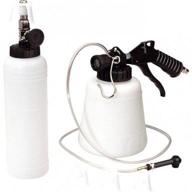 PNEUMATINIS STABDŽIŲ IR SANKABOS SISTEMOS NUORINIMO ĮRENGINYS 0.75L PNEUMATINIS STABDŽIŲ IR SANKABOS SISTEMOS NUORINIMO ĮRENGINYS 0.75L