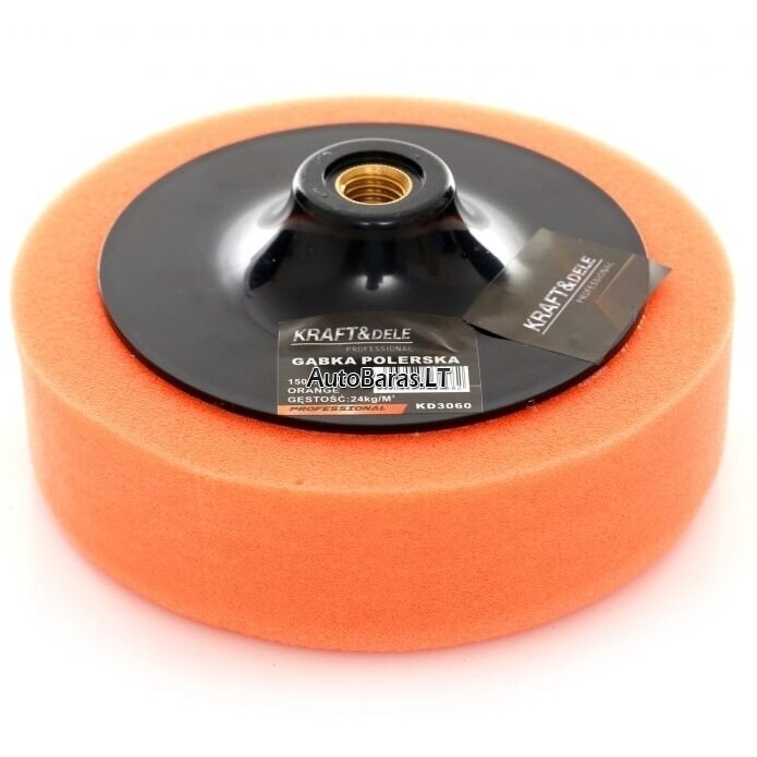 KRAFTDELE Poliravimo kempinė padas 150mm 24kg/m3 (oranžinė)
