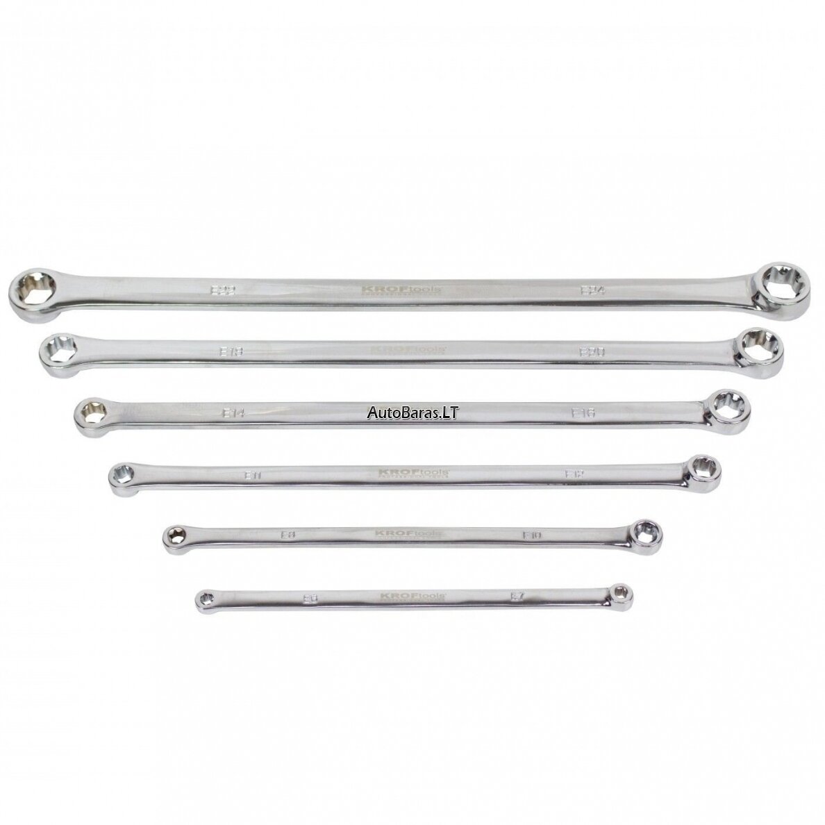 Prailgintų veržliarakčių E-torx galais rinkinys (6vnt) E6-E24 1