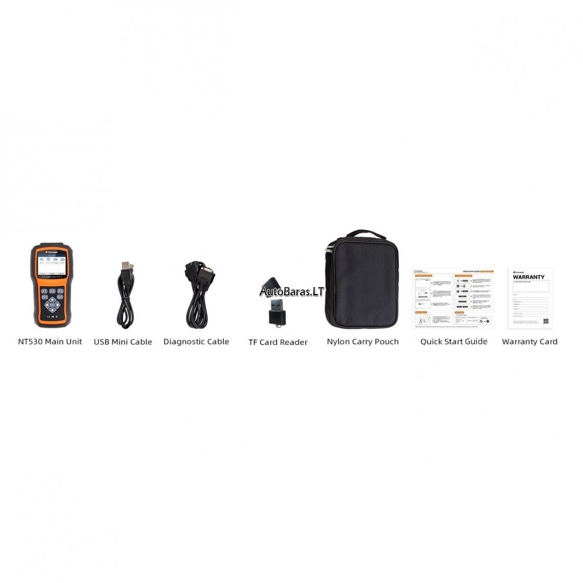 FOXWELL NT530 Profesionali universali diagnostikos įranga automobiliui OBD 10