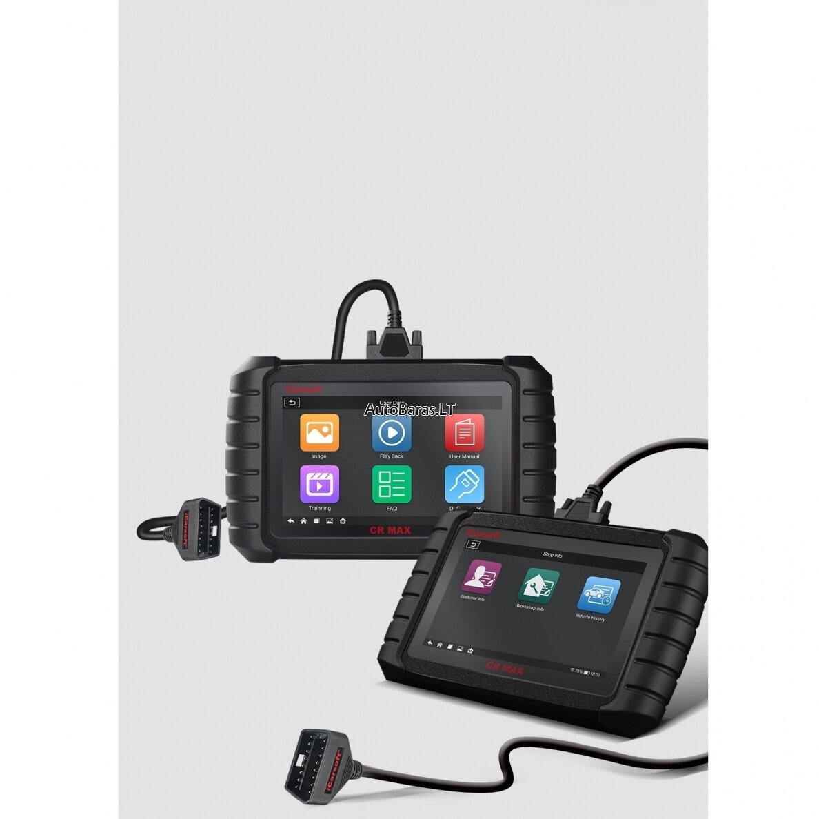 Profesionalus iCarsoft CR MAX diagnostikos įtaisas su liečiamu ekranu (Universali) 2