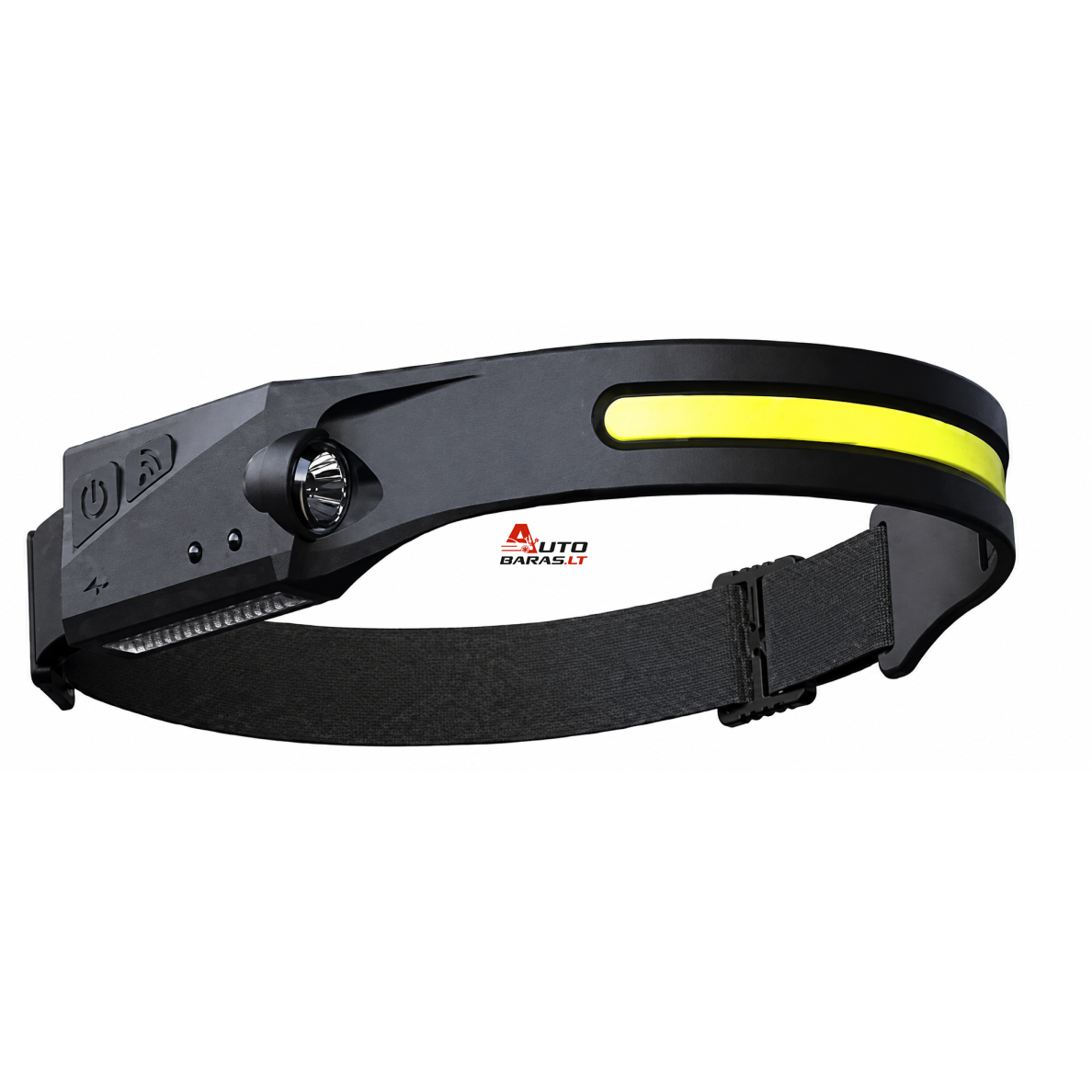 Prožektorius darbui COB+SMD (3W) (ant galvos su sens.) (įkraunamas)