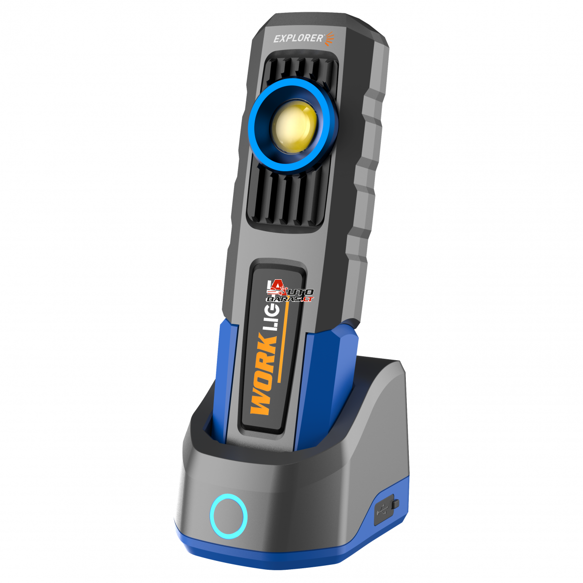 Prožektorius darbui COB+SMD (įkraunamas) 2