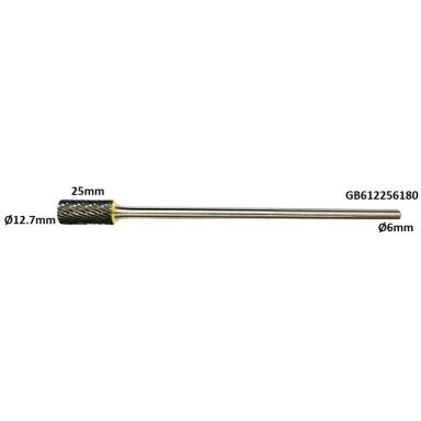 Prailginta freza kietmetalio B cilindro formos Ø12.7 x 25mm Prailginta freza kietmetalio B cilindro formos Ø12.7 x 25mm