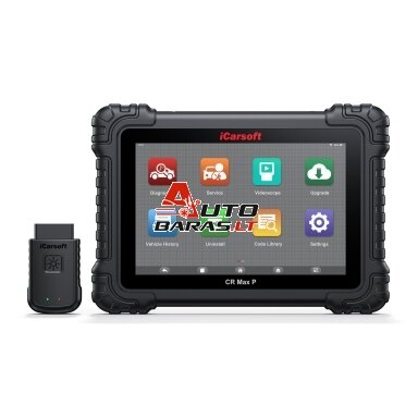 Profesionalus iCarsoft CR MAX P diagnostikos įtaisas su liečiamu ekranu (Universali) 10" liečiamu ekranu ir belaidis