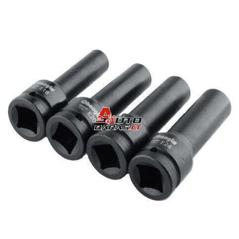 Prailginta smūginė galvutė 3/4" E-Torx 2