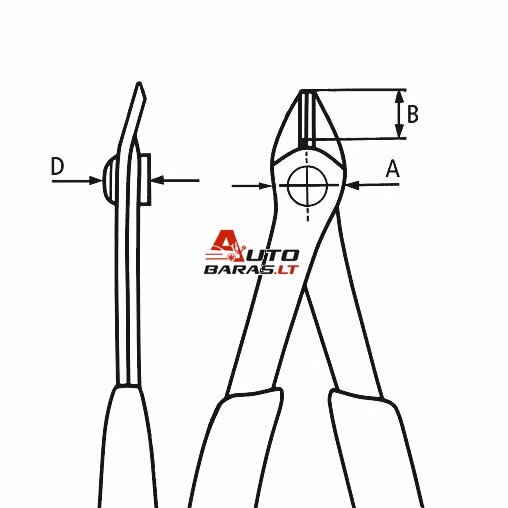 Precizinės elektronikos kirpimo replės 140mm KNIPEX 4