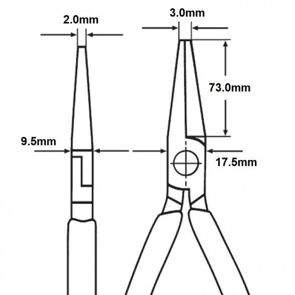 Prailgintos lenktos replės 200mm KNIPEX 4